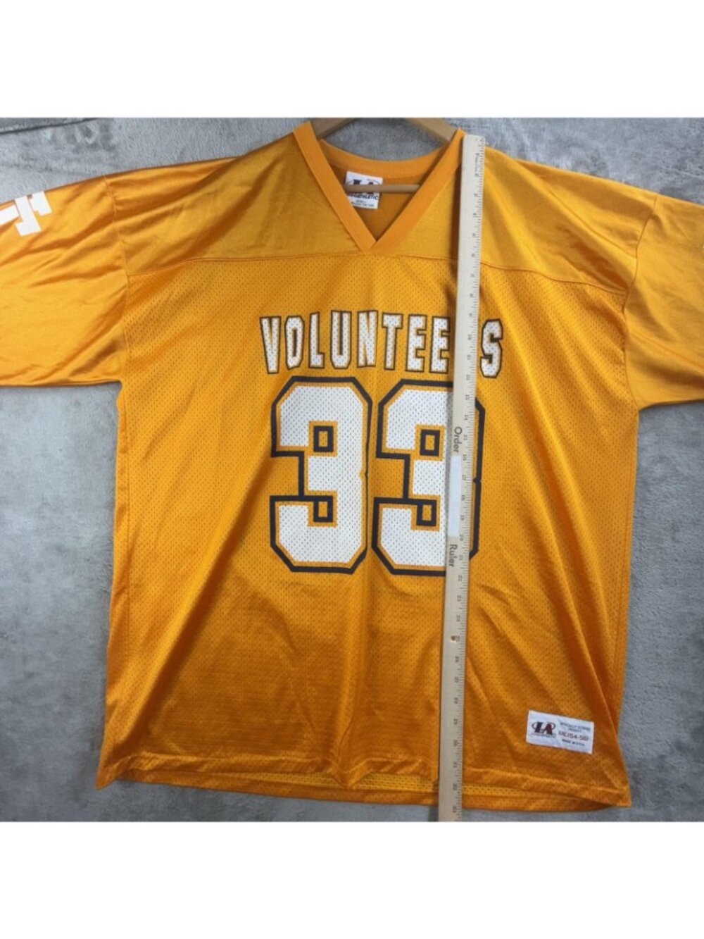 Vintage Tennessee Volunteers Jersey Mens 2XL Orange Football Logo Athletic 33 - Picture 9 of 13